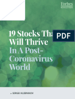 Stocks That Will Thrive: in A Post-Coronavirus World