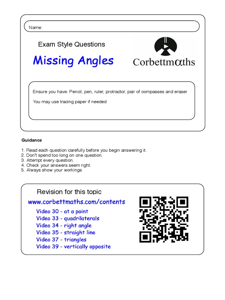 Grade 8 Angles Exam Questions | PDF | Triangle | Triangle Geometry