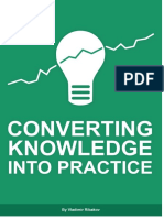 CONVERTING KNOWLEDGE INTO PRACTICE (CKP) PDF