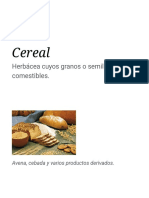 Cereal - Wikipedia, La Enciclopedia Libre PDF