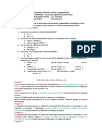 Encuesta Servicio y Equipamiento para Conexion Internet 