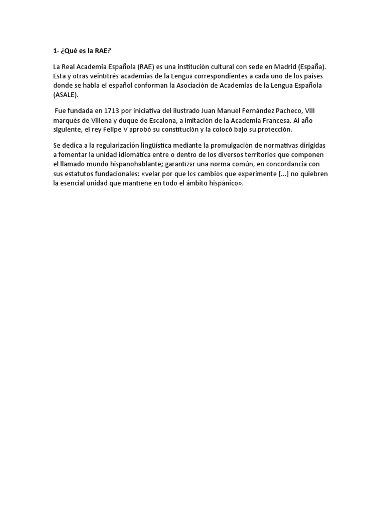 Qué Es La RAE | PDF | Semiótica | Lingüística