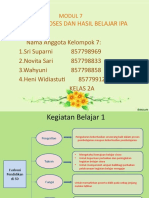 EVALUASI PROSES DAN HASIL BELAJAR IPA