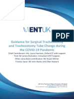 COVID 19 Tracheostomy Guidance 18 March 2020