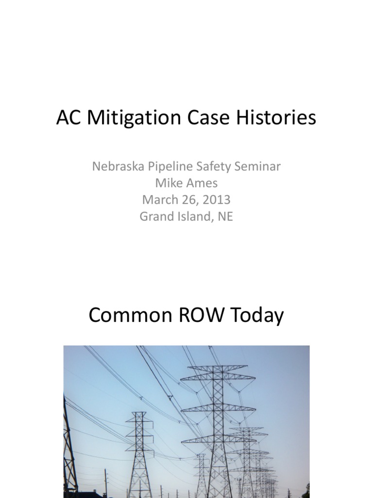AC Mitigation Strategies for Pipelines | PDF | Alternating Current ...