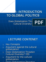 INTL 101-Cultural Globalization