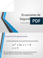 A Ecuaciones de Segundo Grado PDF