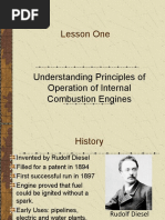 Lesson One: Understanding Principles of Operation of Internal Combustion Engines