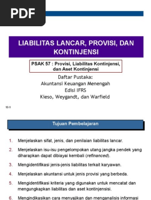 11 Liabilitas Lancar Provisi Dan Kontinjensi