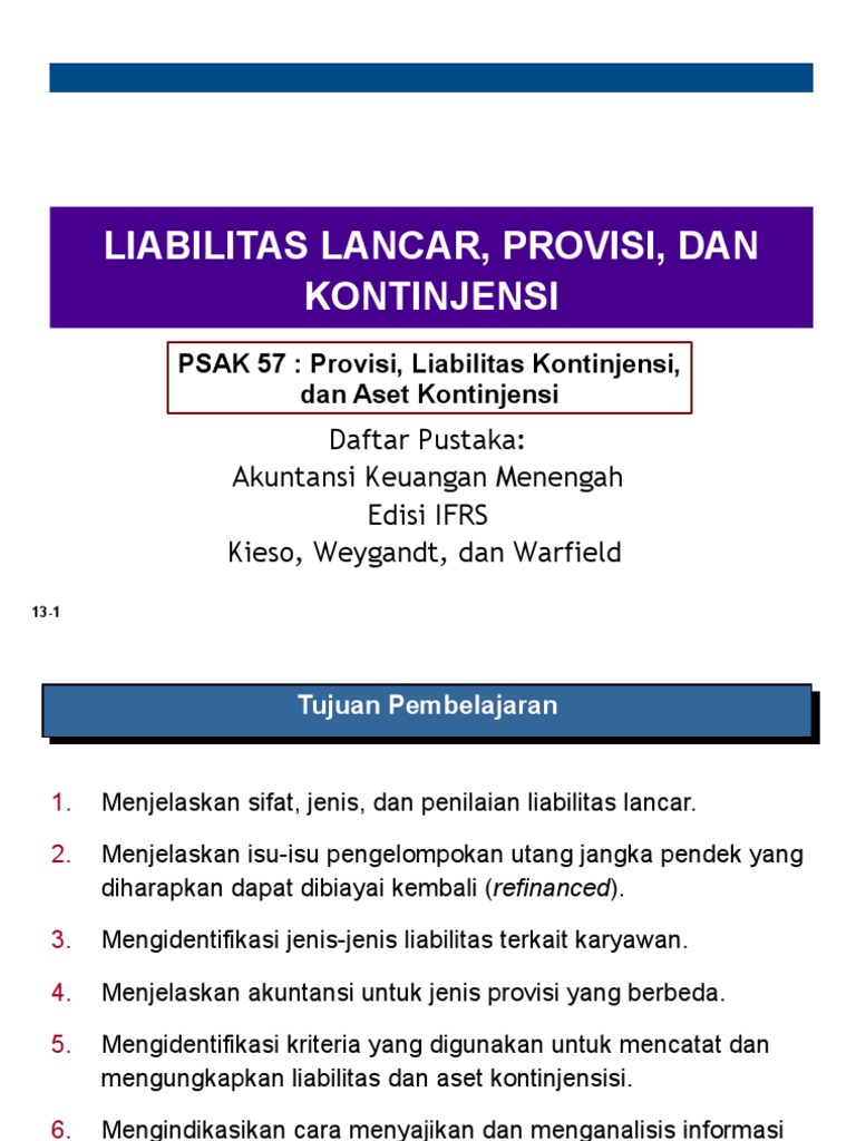 11 Liabilitas Lancar Provisi Dan Kontinjensi
