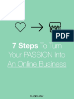 7 Steps To Turn Your PASSION Into An Online Business