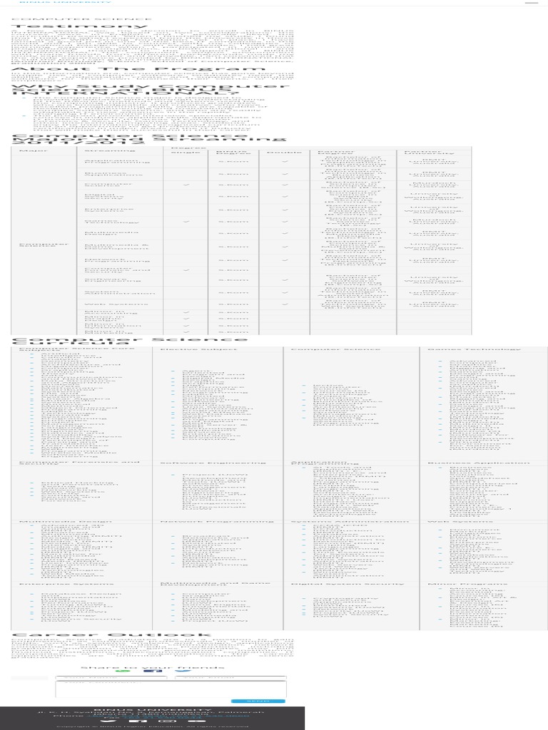 COMPUTER SCIENCE SOFTWARE ENGINEERING BINUS intelligence overview