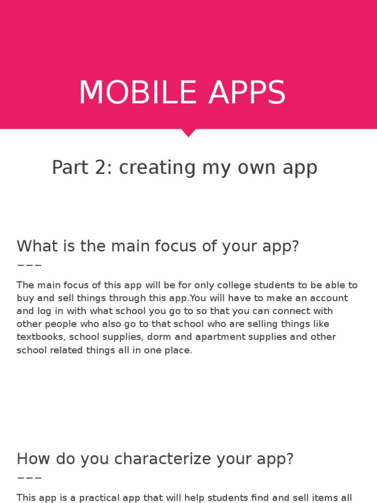 Mobile Apps Part 2 | PDF
