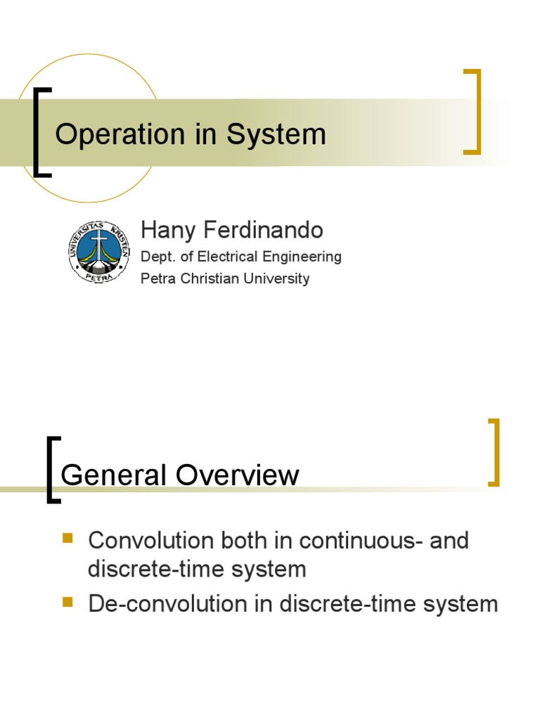 4 Introduction To Systems | PDF | Convolution | Discrete Time And ...