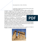 Los periodos de la arquitectura griega (arcaico, clásico, helenístico