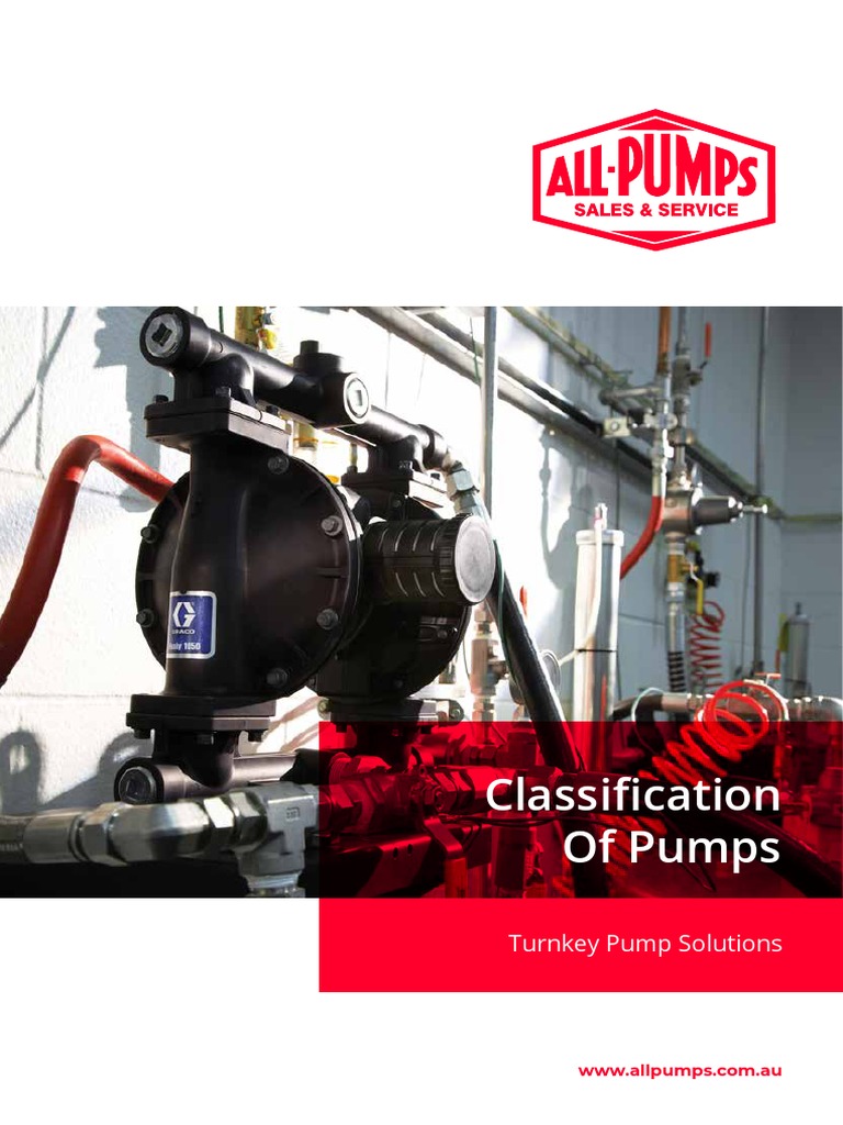 All Pumps Classification of Pumps PDF PDF Pump Piston
