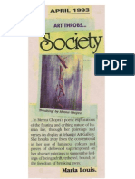 Society-April 1993 - Meena Chopra's Poetic Explorations by Maria Louis