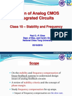 NCTU Design of Analog CMOS Integrated Circuits Class on Stability and Frequency Compensation