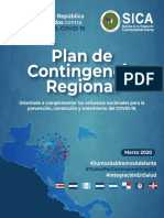 Plan de Contingencia Regional Del SICA Frente Al COVID19 PDF