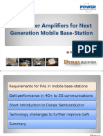 Gan Power Amplifiers For Next Generation Mobile Base-Station