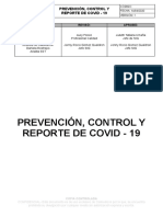 Procedimieno de Prevencion, Conrol Reporte de COVID Colmedicos