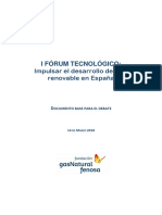 Foro Tecnológico Gas Renovable Documento Base 180620 PDF
