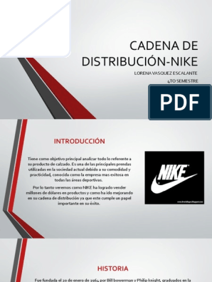 ropa interior Abreviatura falda Cadena de Distribución-Nike | PDF | Nike | Al por menor