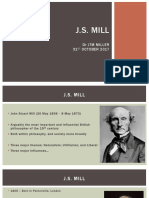 J.S. Mill: DR JTM Miller 31 OCTOBER 2017