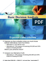Basic decision analysis