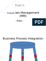 Unit11: Materials Management (MM)
