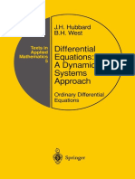 Differential Equations A Dynamical Systems Approach 3e 1997 Hubbard West PDF