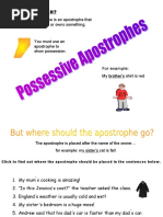 Possessive Apostrophes