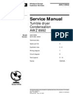 Service Manual: Tumble Dryer Condensation AWZ 8992