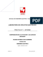 Ley de Ohm y Leyes de Kirchhoff