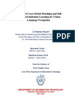 Reinforced Cross-Modal Matching and Self-Supervised Imitation Learning For Vision - Language Navigation