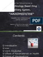 Nanotechnology Based Drug Delivery System,: "Nanomedicine"