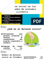 Balance Social en Las Entidades de Economía Solidaria