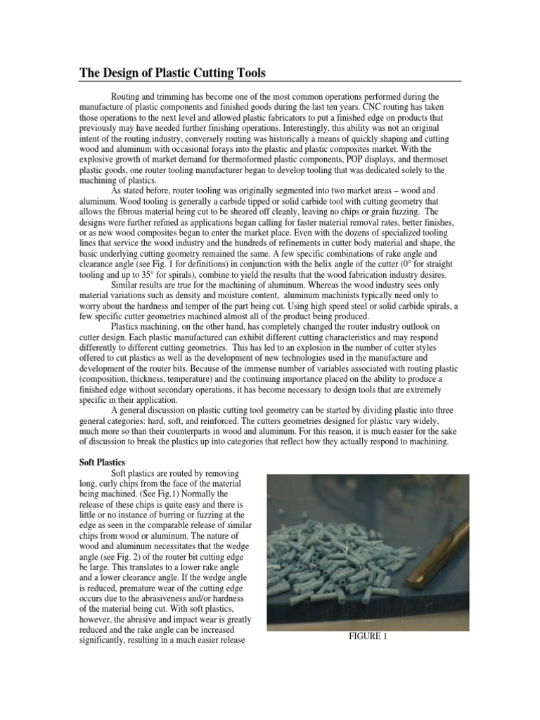 Soft Plastics Cutting Tool Design | PDF | Machining | Machine Tool