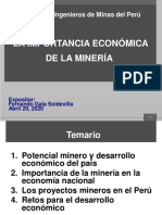 Importancia Económica de La Minería - Ing. Gala - 20ABR2020