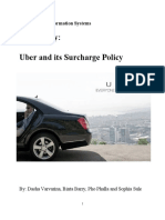 Case Study: Uber and Its Surcharge Policy: Management Information Systems