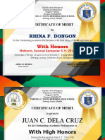 Rhina F. Dongon: With Honors