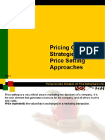 Pricing Concepts,: Strategies and Price Setting Approaches