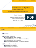 ENO and WENO schemes for 2D conservation laws