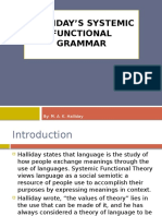 Halliday's Systemic Functional Grammar