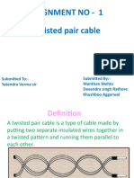 Assignment No - 1 Twisted Pair Cable