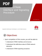 Wcdma Utran Interface and Signaling Procedure