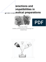 Interactions and Incompatibilities in Pharmaceutical Preparations