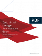 Zerto Virtual Manager Azure Administration Guide