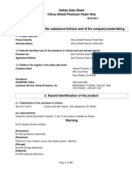 Safety Data Sheet Citrus-Shield Premium Paste Wax: Page 1 of 10