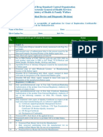 Revised Pre Screening Checklist For Medical Devices & in Vitro Diagnostics Applications PDF